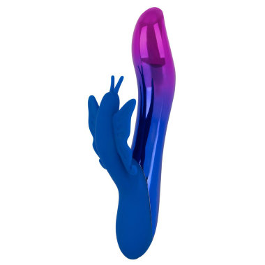 Вибростимулятор с клиторальной бабочкой и подсветкой Sparkling Butterfly — Твой Каприз