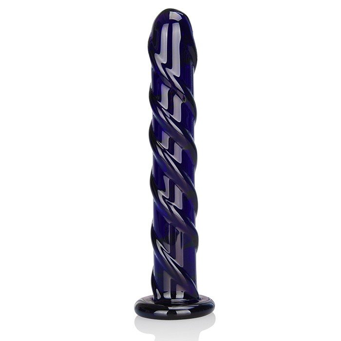 Стимулятор из стекла цвета индиго SWIRL INDIGO фото 1 — Твой Каприз