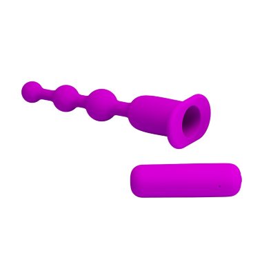 Анальная виброелочка из нежного силикона Hermosa — Твой Каприз