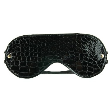 Чёрная с золотом маска на глаза Gold Love Mask — Твой Каприз