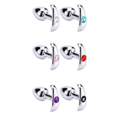 Стальная пробочка украшенная стразом S — Твой Каприз