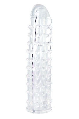 Насадка-удлинитель Mega Stretch Silicone Penis Extension прозрачная — Твой Каприз