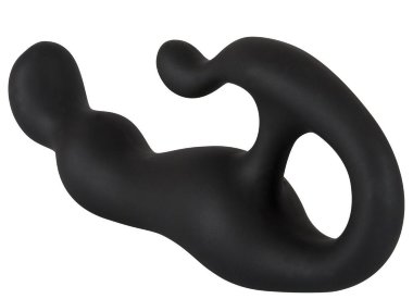 Чёрный массажер простаты 18 см — Твой Каприз