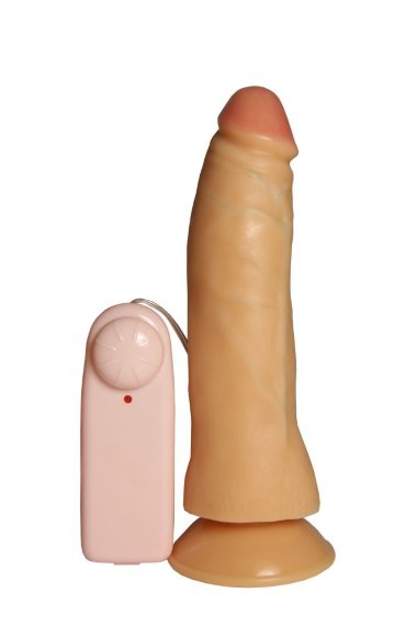 Реалистичный вибромассажер номер 3 с присоской с выносным пультом DD — Твой Каприз