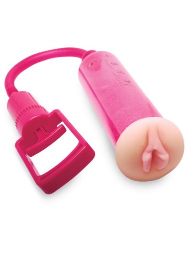 Помпа мужская FANTA FLESH с вагиной-уплотнителем розовая — Твой Каприз