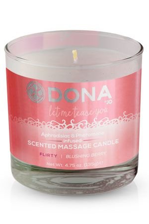 Массажная свеча DONA Scented Massage Candle Flirty Aroma: Blushing Berry — Твой Каприз