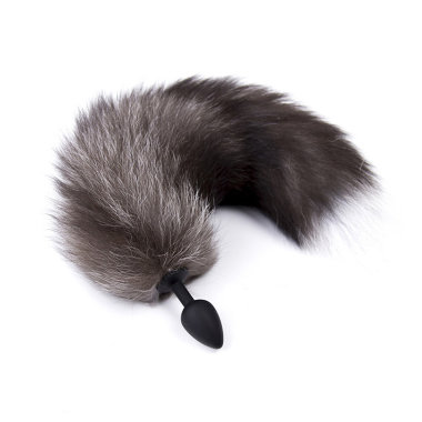Пушистый хвостик с силиконовой пробочкой — Твой Каприз