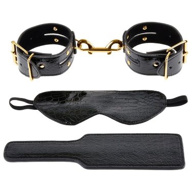 Набор для бондажа Fetish Fantasy Gold Fantasy Bondage Kit черный с золотом — Твой Каприз