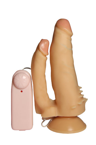 Двойной реалистик на присоске с выносным пультом DD номер 11 — Твой Каприз