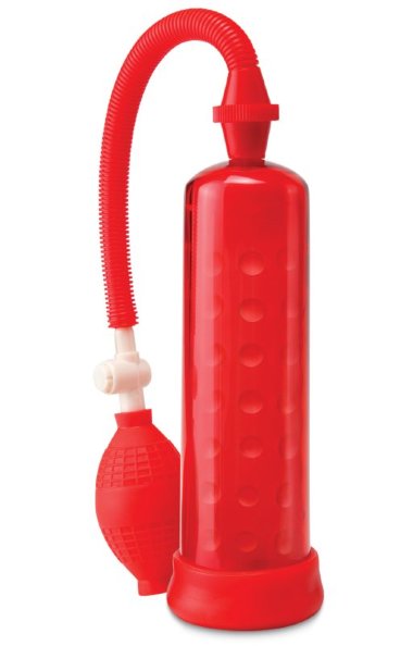 Помпа мужская SILICONE POWER красная — Твой Каприз