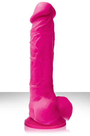 Фаллоимитатор Colours - 8 на присоске розовый — Твой Каприз
