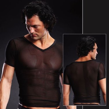 Сетчатая футболка черная — Твой Каприз