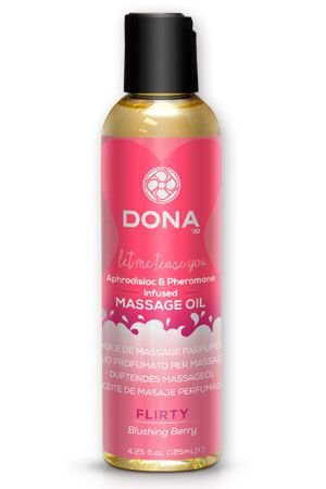 Массажное масло DONA Scented Massage Oil Flirty Aroma: Blushing Berry — Твой Каприз