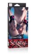 Наручники Scandal Corset Cuffs на завязках черный с красным фото 1 — Твой Каприз
