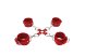 Комплект для бандажа Hand And Legcuffs Red фото 1 — Твой Каприз