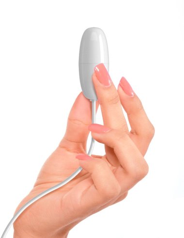 Вибро-пуля USB MEGA BULLET на проводе большая белая — Твой Каприз