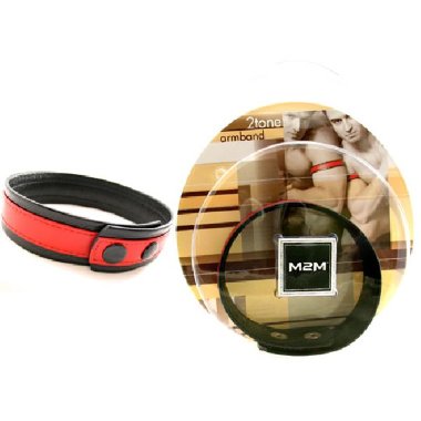 Браслет на бицепс красно-черный — Твой Каприз