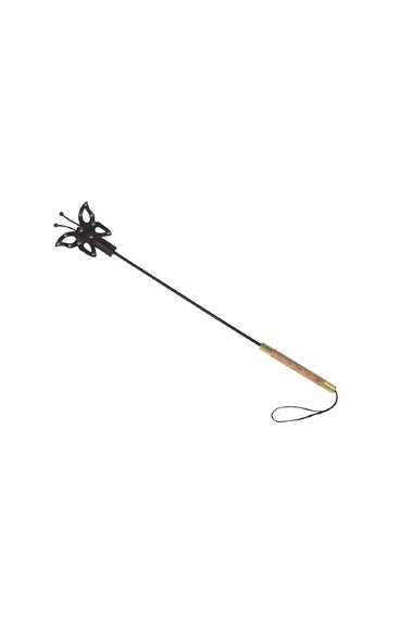 Стек с фигурным окончаниям в виде бабочки из кожи — Твой Каприз