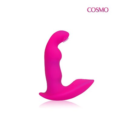 Вибромассажер для стимуляции точки G с клиторальным стимулятором COSMO — Твой Каприз