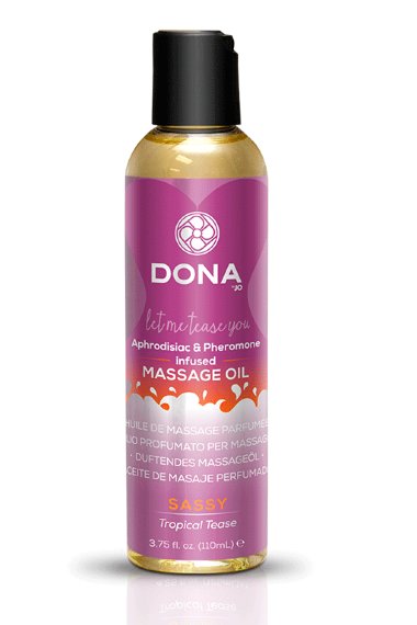 Массажное масло DONA Scented Massage Oil Sassy Aroma: Tropical Tease — Твой Каприз