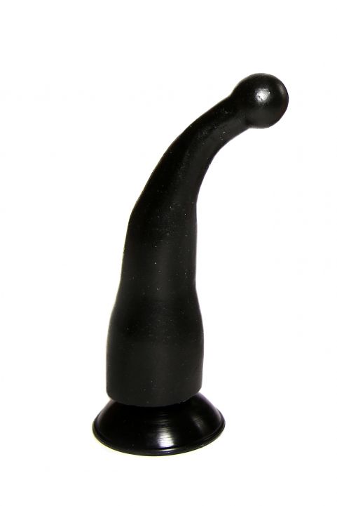 Черный массажер стимулятор с присоской DD — Твой Каприз