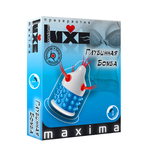 Презервативы Luxe Maxima глубинная бомба фото 1 — Твой Каприз
