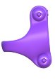 Эрекционное кольцо Squeeze Play Couples Ring с 2-мя виброэлементами фиолетовое фото 2 — Твой Каприз