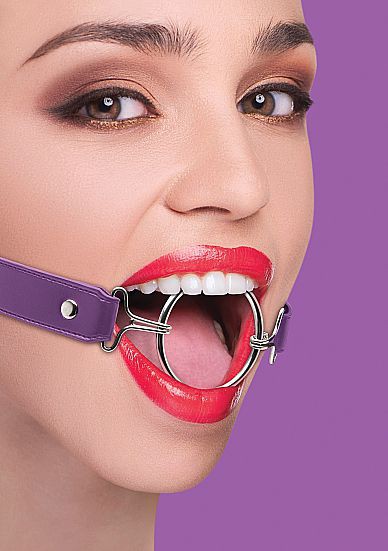 Кляп OUCH! Ring XL фиолетовый фото 1 — Твой Каприз