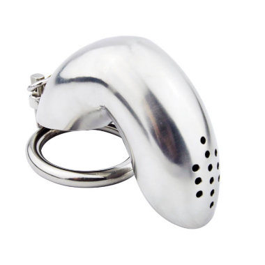 Глухая металлическая клетка на пенис с отверстиями — Твой Каприз