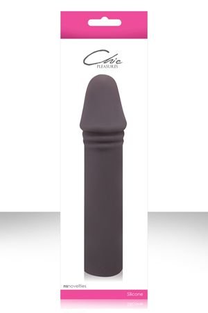 Фаллоимитатор CHIC 7 из платинового силикона Древесный уголь — Твой Каприз