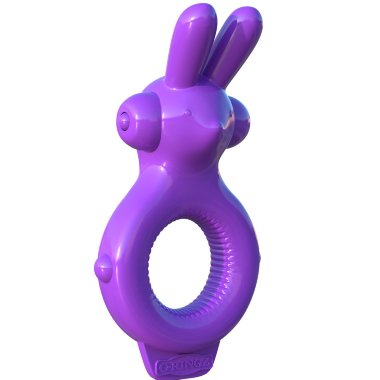 Эрекционное кольцо Ultimate Rabbit Ring фиолетовое с вибрацией — Твой Каприз