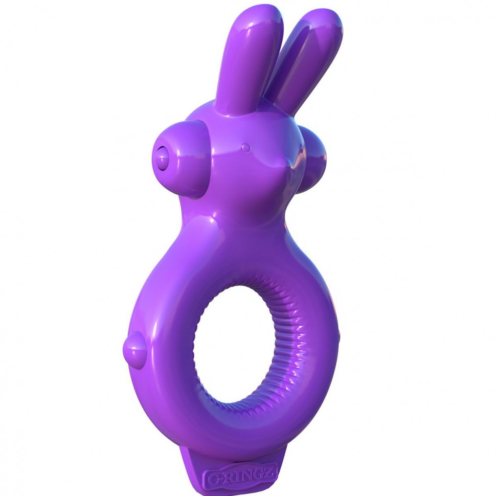 Эрекционное кольцо Ultimate Rabbit Ring фиолетовое с вибрацией фото 1 — Твой Каприз