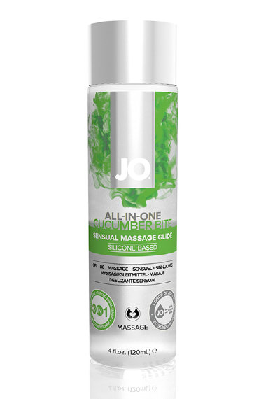 Массажный гель-масло ALL-IN-ONE Massage Oil Cucumber огуречный — Твой Каприз