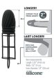 Насадка удлинитель Silicone Gladiator Extension с кольцом на мошонку черная фото 2 — Твой Каприз