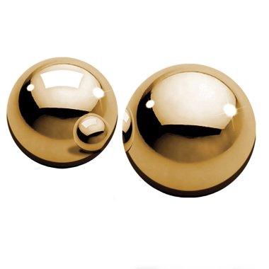 Вагинальные шарики золотистые Fetish Fantasy Gold Ben-Wa Balls — Твой Каприз