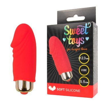 Миниатюрный вибромассажер с реалистичной головкой SWEET TOYS — Твой Каприз