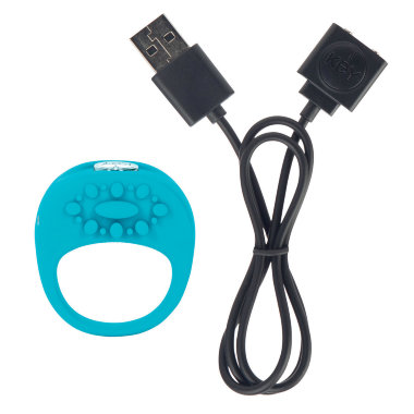 Вибро-насадка ELA бирюзовая — Твой Каприз