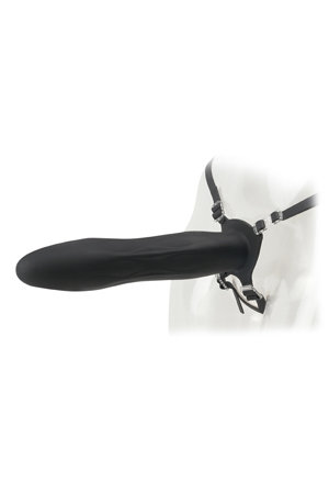 Страпон универсальный Hollow Strap-On полый черный — Твой Каприз