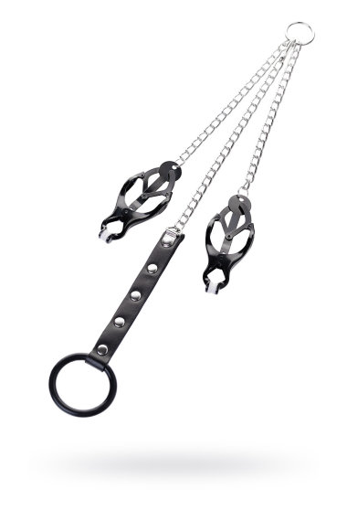 Мужские сосковые зажимы с кольцом для пениса — Твой Каприз