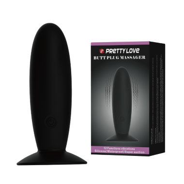 Анальная пробка с вибрацией 12 функций But Plug Massager — Твой Каприз